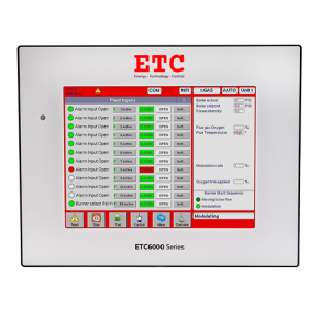 ETC6075 10.4” Touchscreen Burner Management Interface